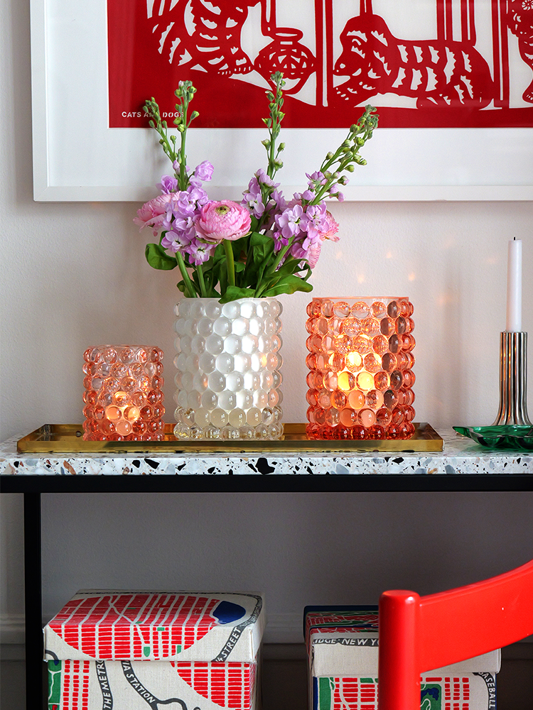 HURRICANE LAMP BOULE LARGE, White Windlicht