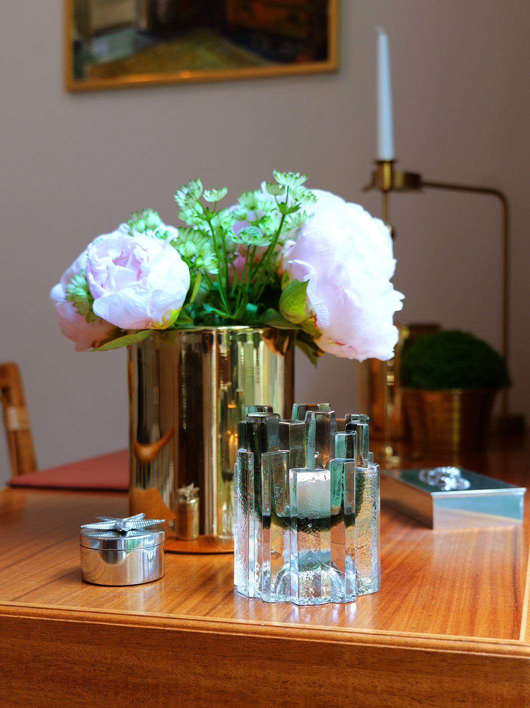 HURRICANE LAMP ROCK, Sage