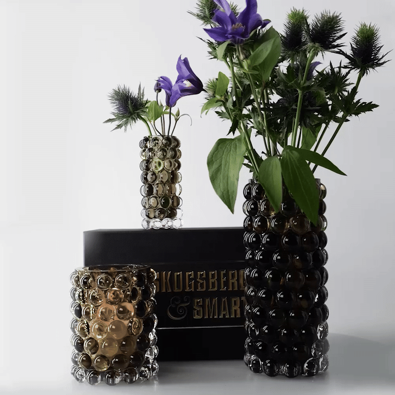 HURRICANE BOULE VASE, Tobacco