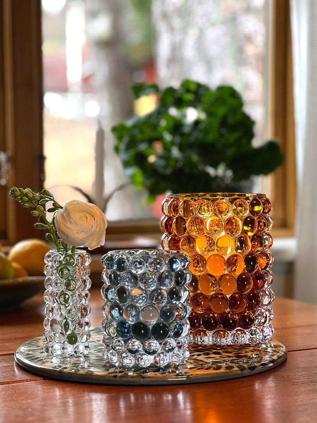 HURRICANE BOULE MINI, Clear Mini Vase