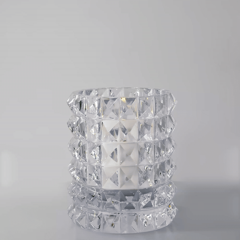 HURRICANE CRYSTAL LAMP MEDIUM, Stud Ljuslykta