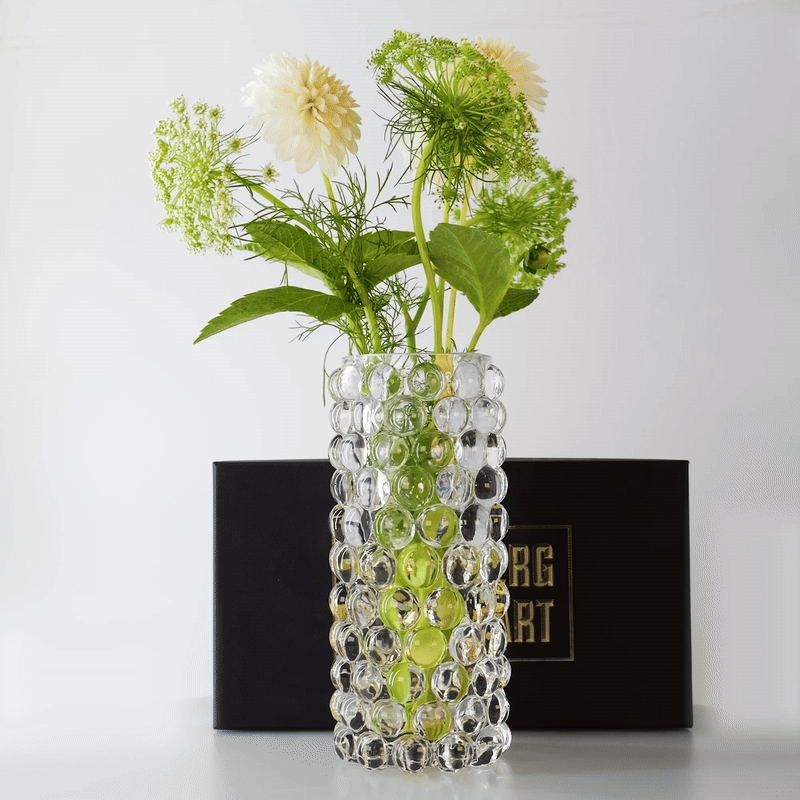 HURRICANE BOULE VASE, Clear