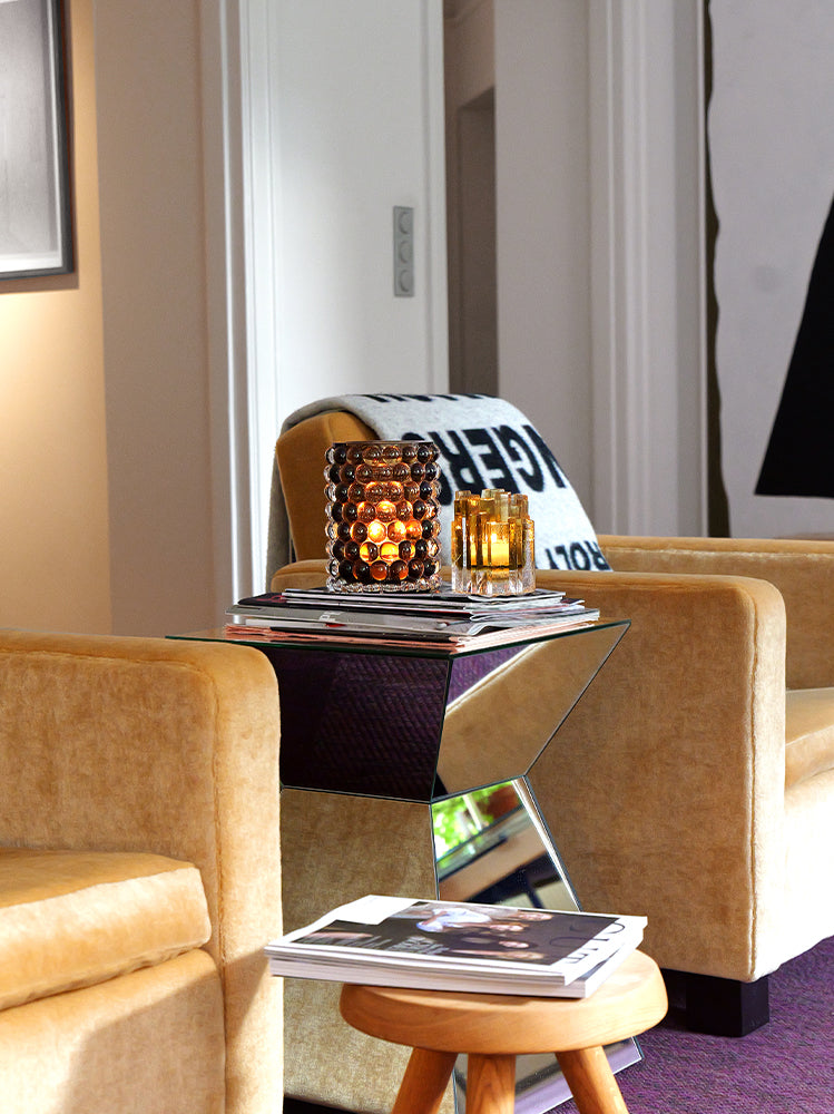 HURRICANE LAMP BOULE LARGE, Tobacco Ljuslykta