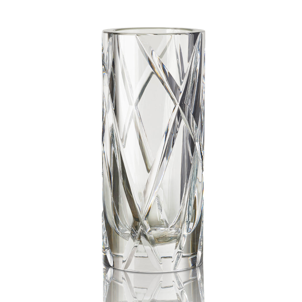 HURRICANE CRYSTAL VASE, Clear Classic
