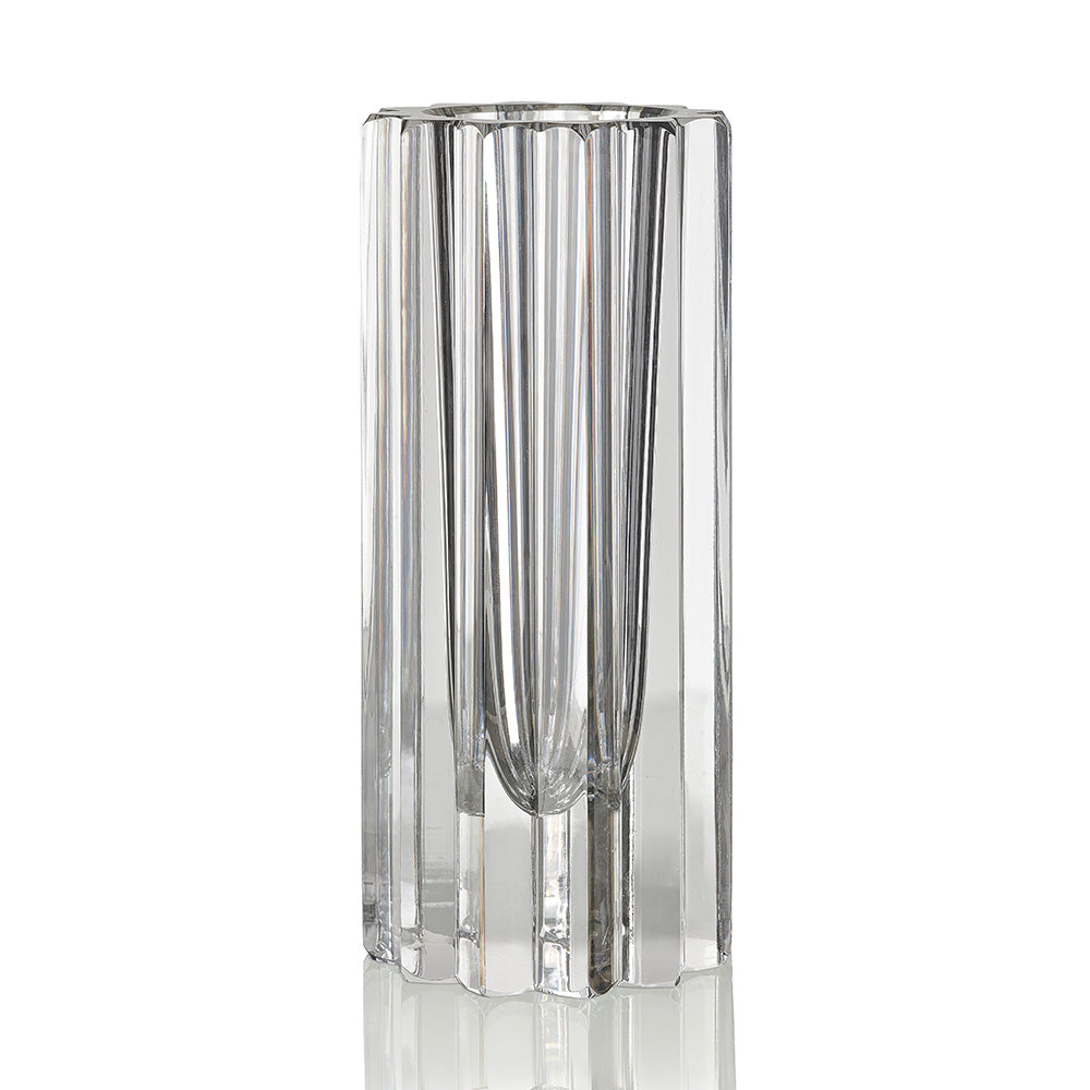 HURRICANE CRYSTAL VASE, Clear Strict